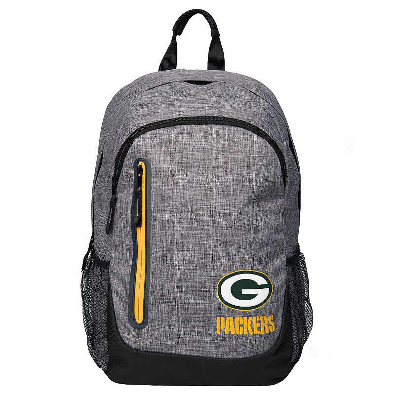 Forever Collectibles Green Bay Packers Team Logo Backpack, Med Grey