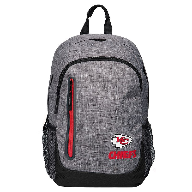 Forever Collectibles Kansas City Chiefs Team Logo Backpack, Med Grey