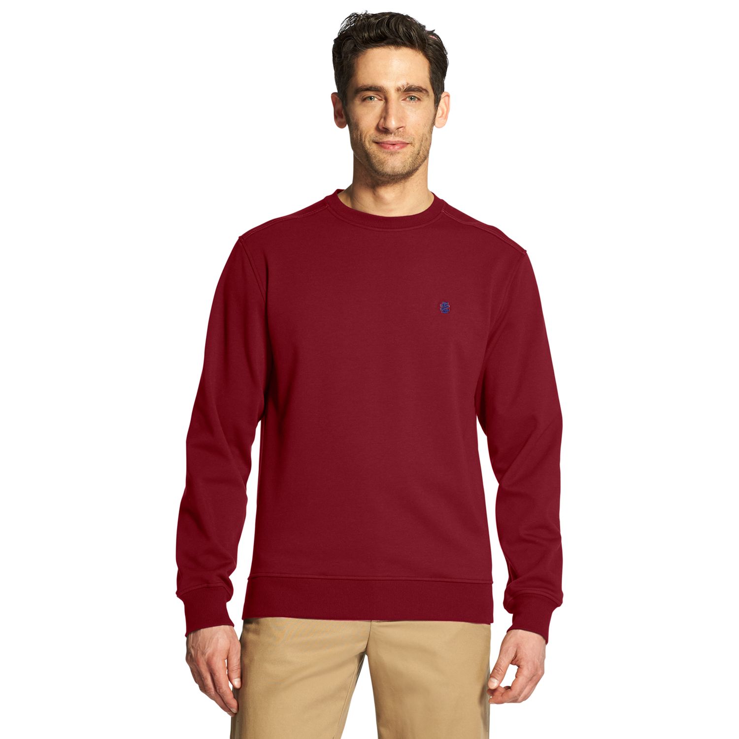 izod men's advantage performance crewneck fleece sweatshirt