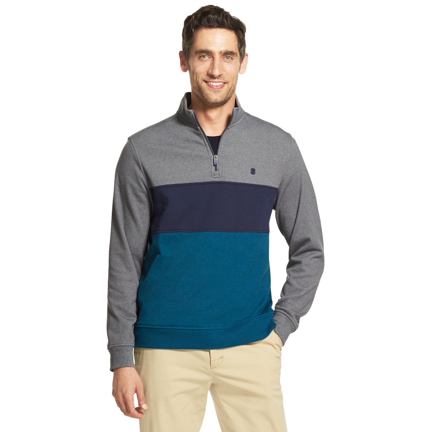 men's izod advantage sportflex performance stretch fleece sweatshirt