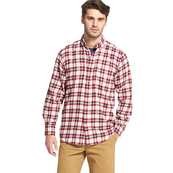 Men's IZOD Sportswear Plaid Flannel ButtonDown Shirt
