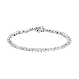 10k White Gold 5 Carat T.W. Diamond Tennis Bracelet