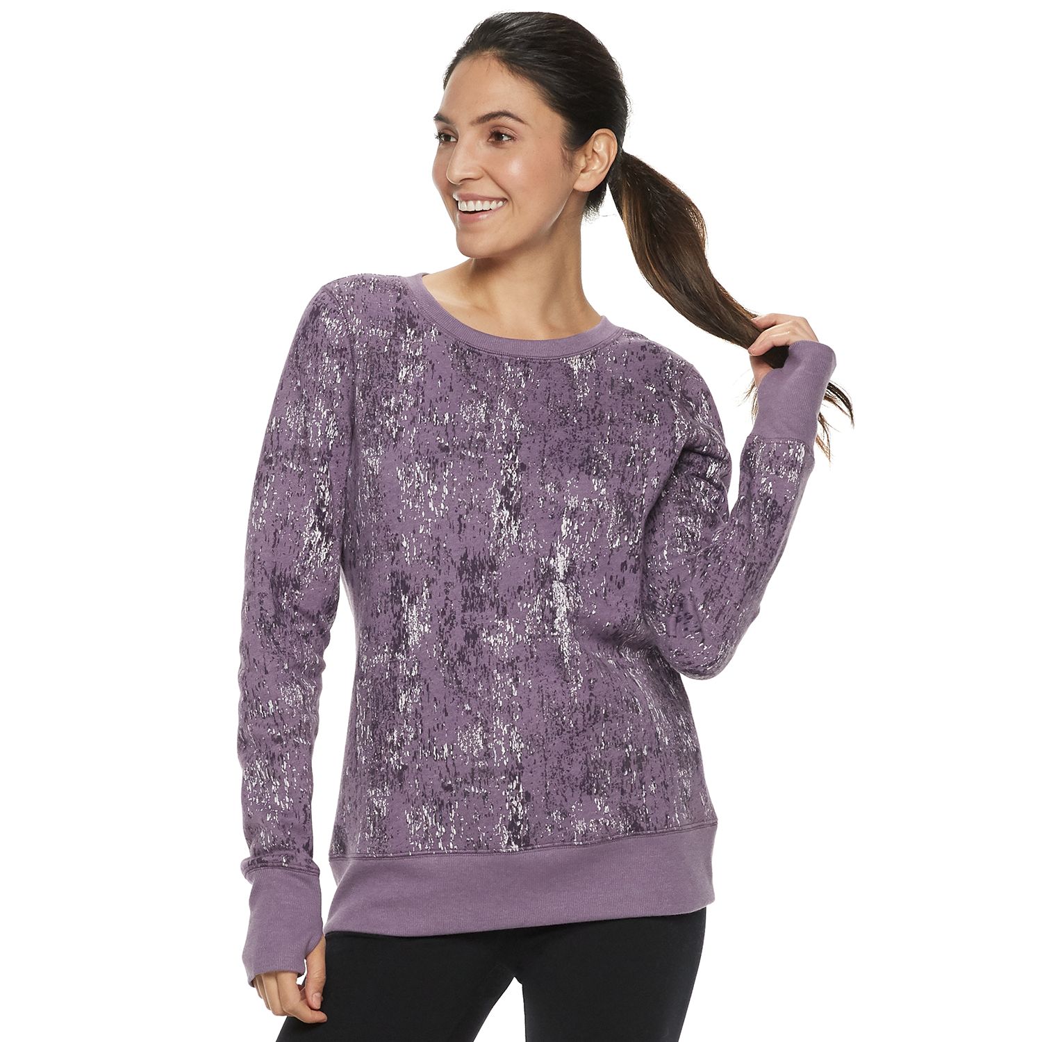 women's sweatshirt with thumb holes