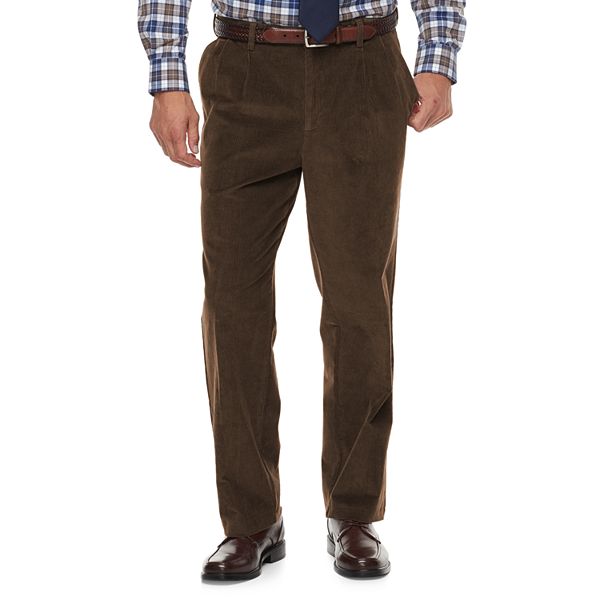 Men's Croft & Barrow® Classic-Fit Pleated Corduroy Pants