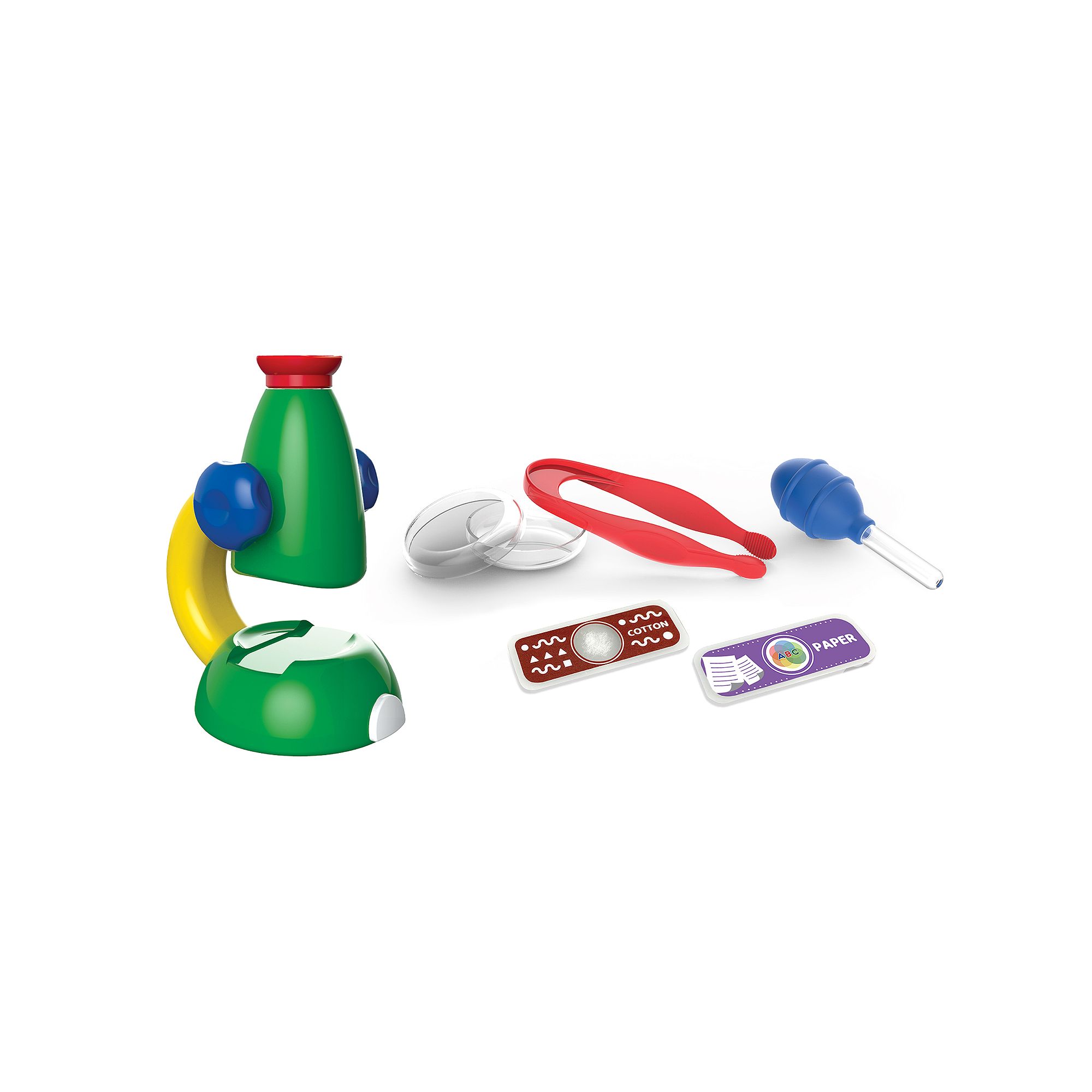 EDU-Toys My First 30X Microscope Science Learning Set, Multicolor