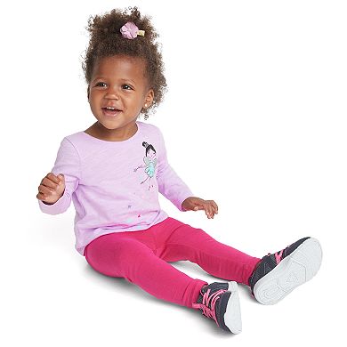 Baby Girl Jumping Beans® Solid Knit Leggings