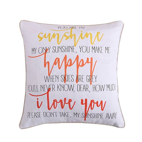 Levtex Bellflower Sunshine Throw Pillow