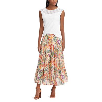 Women's Chaps Tiered A-Line Maxi Skirt