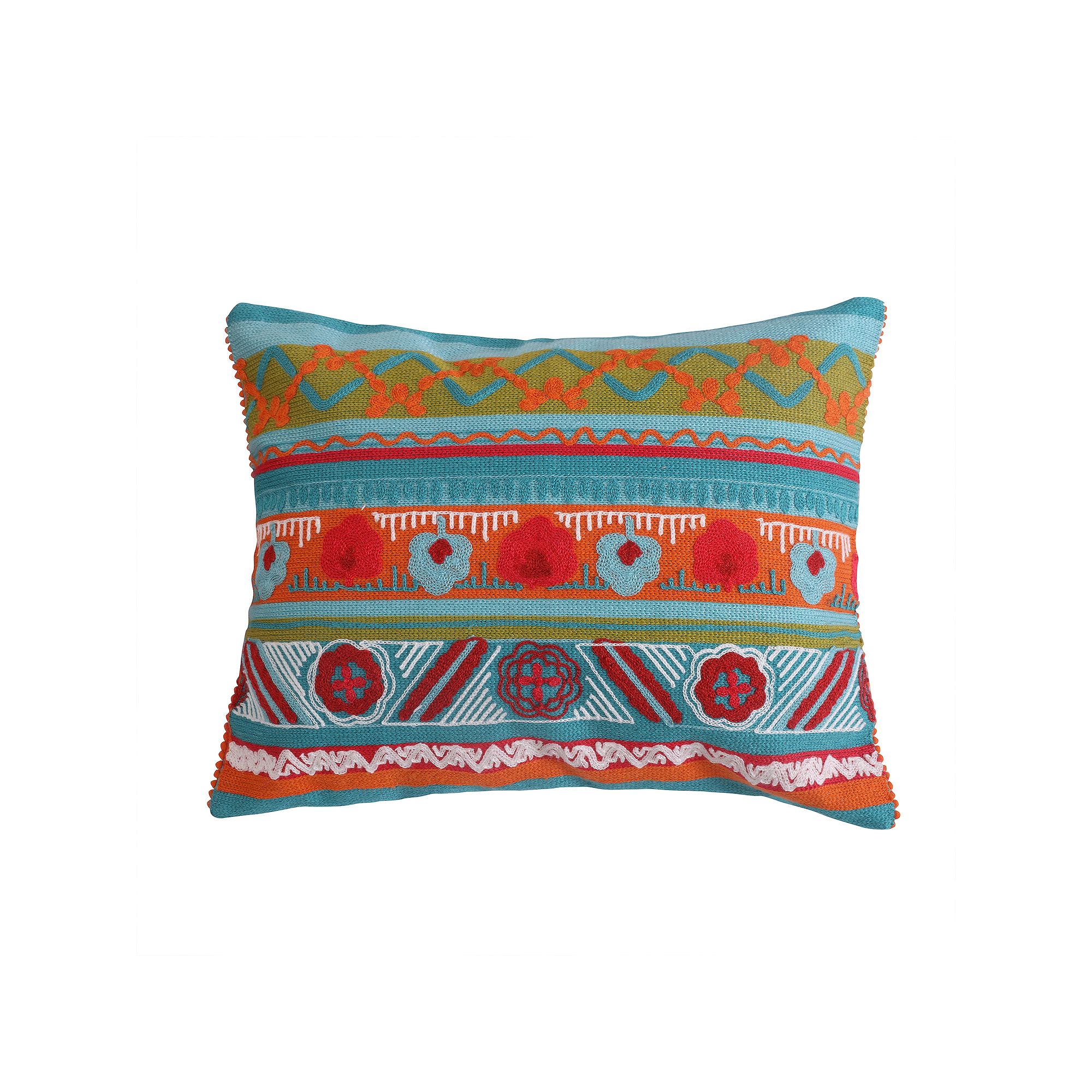 Levtex Home Mirage Pieced Diamond Throw Pillow, Blue