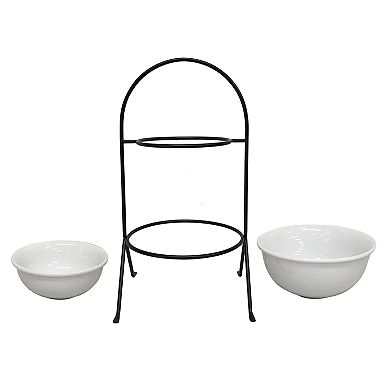 Food Network™ 2- Bowl Tiered Server
