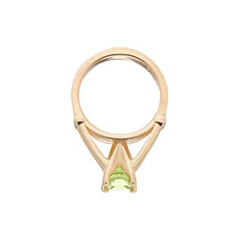 My Petite Ring 10k Gold Cubic Zirconia Birthstone Ring Charm