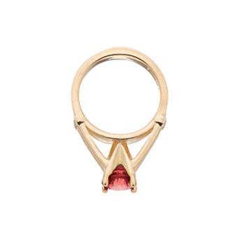 My Petite Ring 10k Gold Cubic Zirconia Birthstone Ring Charm