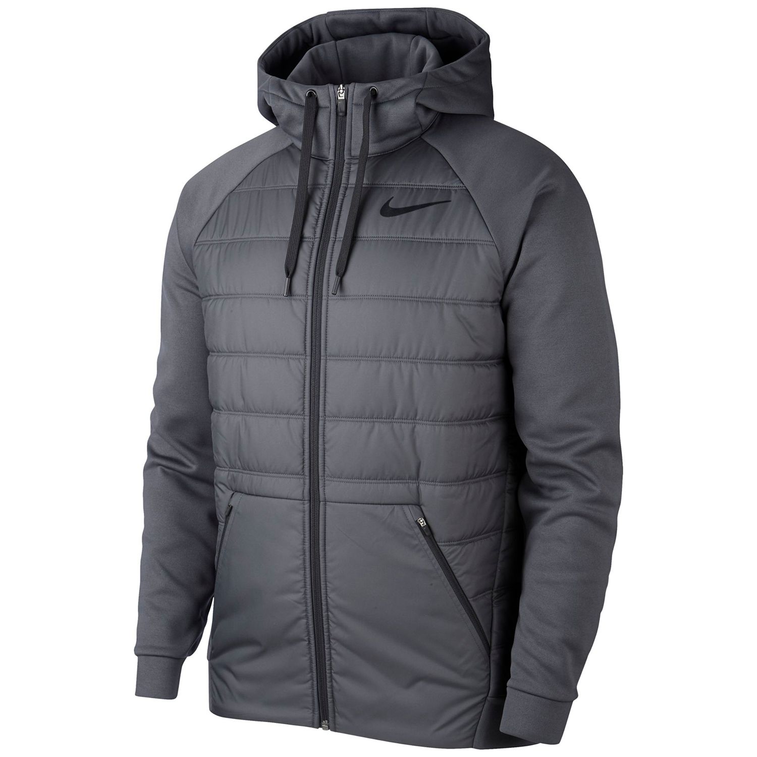 nike gray fleece jacket
