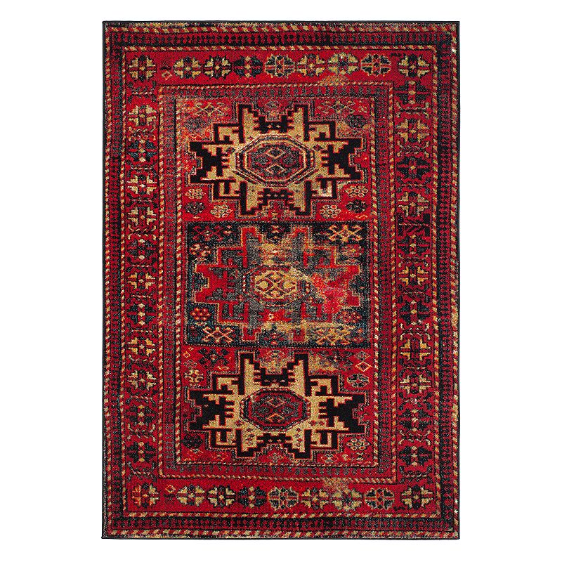 SAFAVIEH Vintage Hamadan Edin Traditional Area Rug  Red/Multi  8ft x 10ft