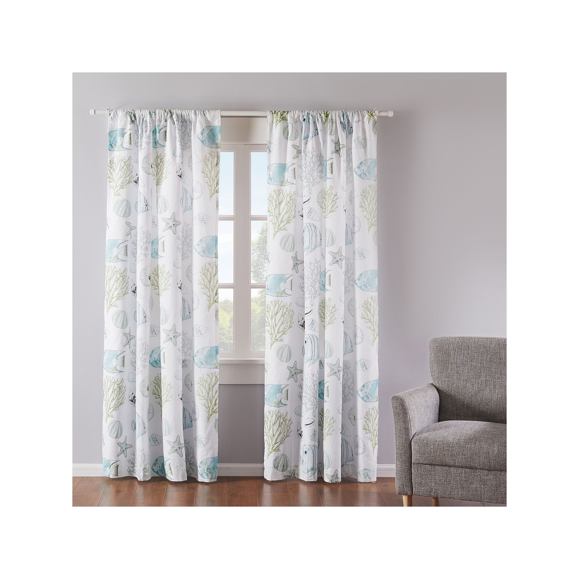 Levtex Home 1-Panel Biscayne Window Curtain, Blue