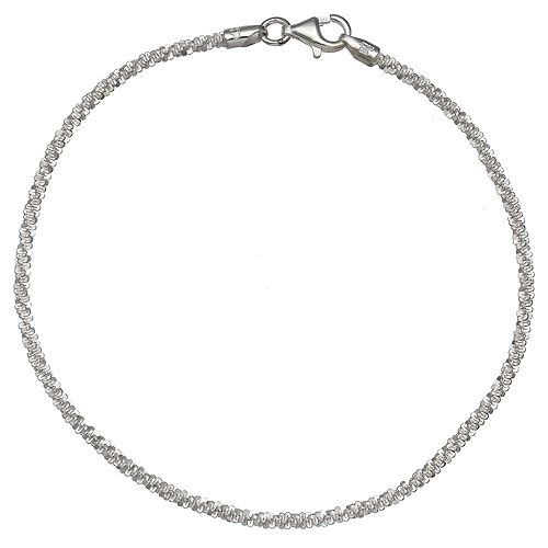 PRIMROSE Sterling Silver Popcorn Chain Bracelet
