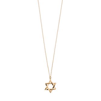 Argento Bella Sterling Silver Star of David Pendant Necklace