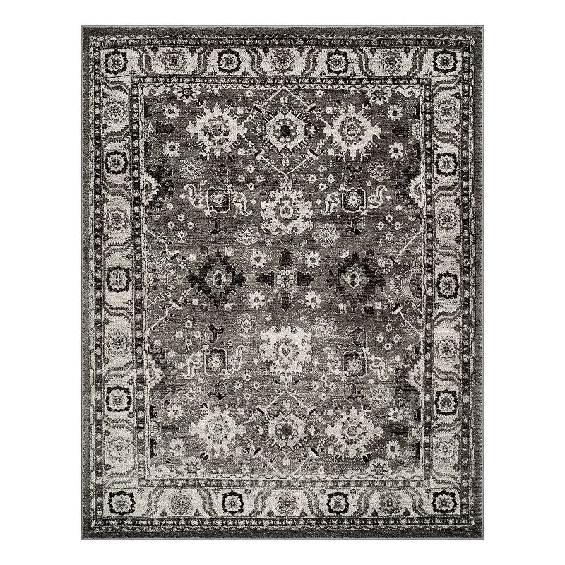 Safavieh Vintage Hamadan Beric Framed Medallion Rug, Grey, 8X10 Ft