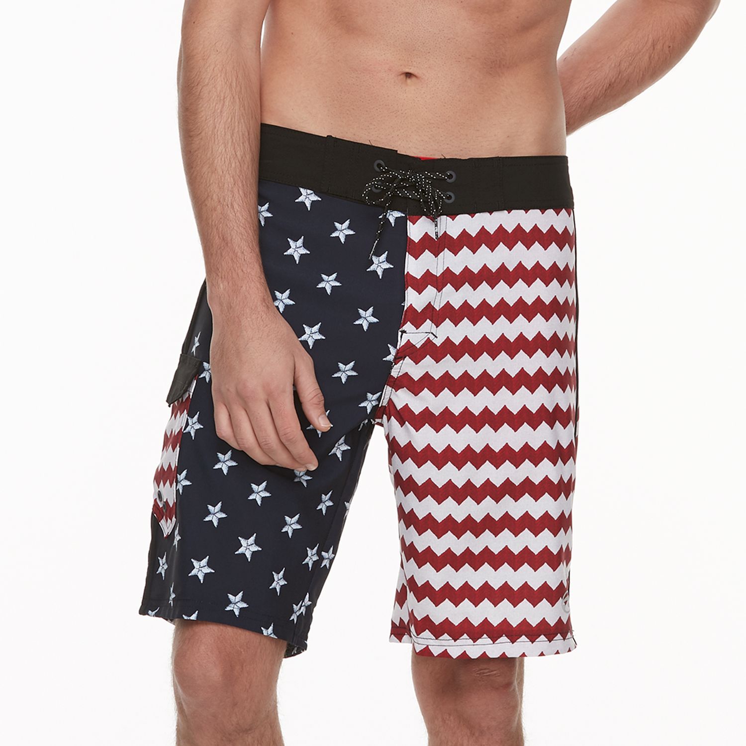 mens american flag swim trunks kohls