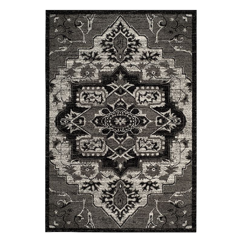 Safavieh Vintage Hamadan Renly Medallion Rug, Grey, 6.5Ft Sq