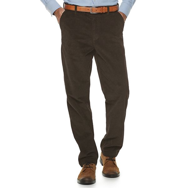 Men's Croft & Barrow® Classic-Fit Stretch Flat Front Corduroy Pants