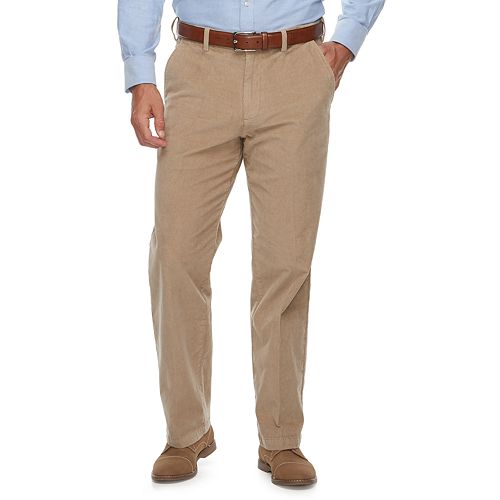 Men's Croft & Barrow® Classic-Fit Easy-Care Stretch Flat Front Corduroy ...