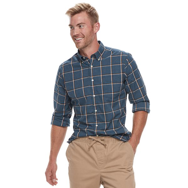 Men's Sonoma Goods For Life® Modern-Fit Stretch Poplin Button-Down Shirt