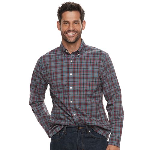 Men's SONOMA Goods for Life™ Modern-Fit Stretch Poplin Button-Down Shirt