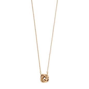 Argento Bella Sterling Silver Love Knot Necklace