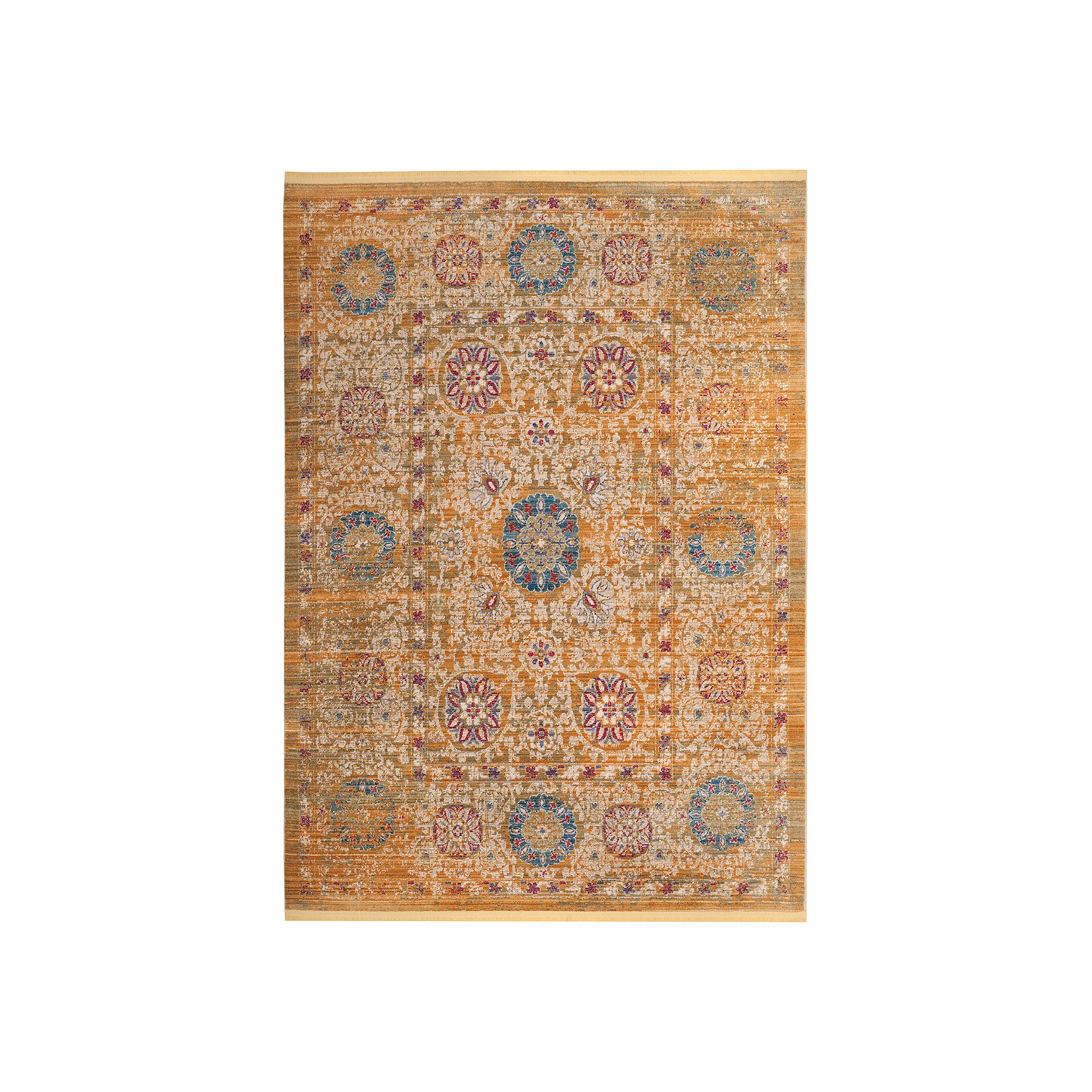 Safavieh Sutton Kingly Framed Floral Rug, Gold Ivory