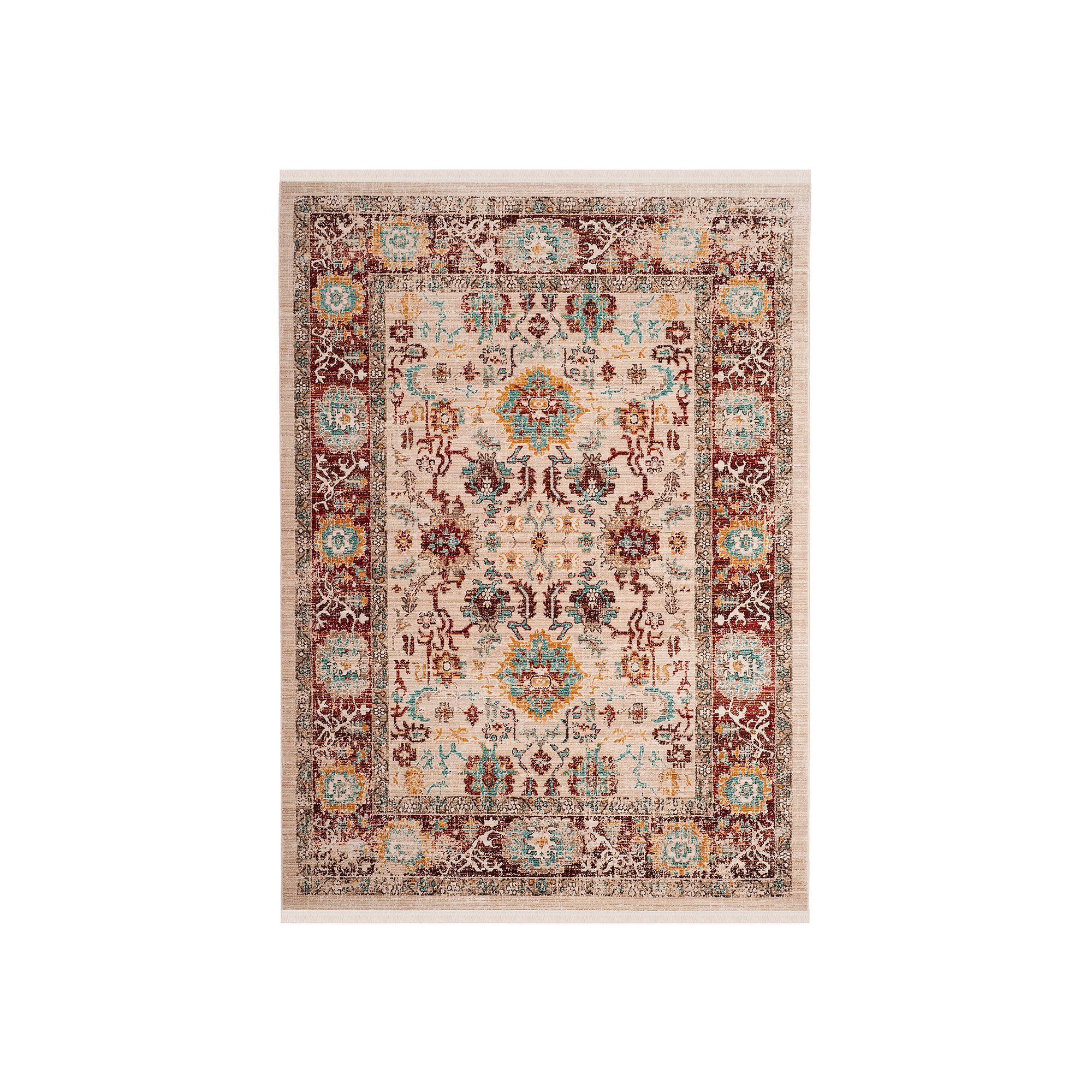 Safavieh Sutton Watling Framed Floral Rug, Brick