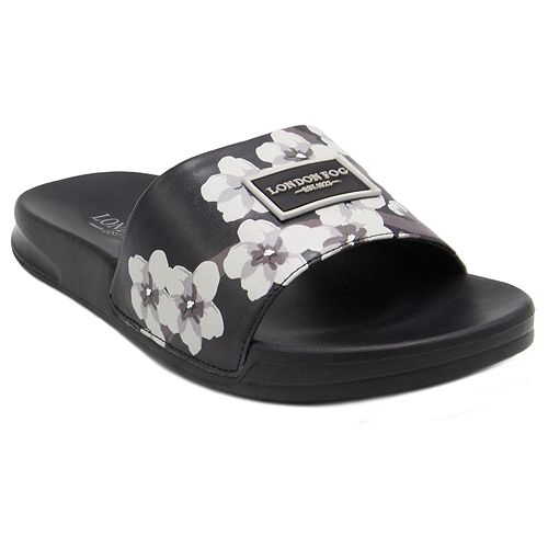 london fog silver sandals