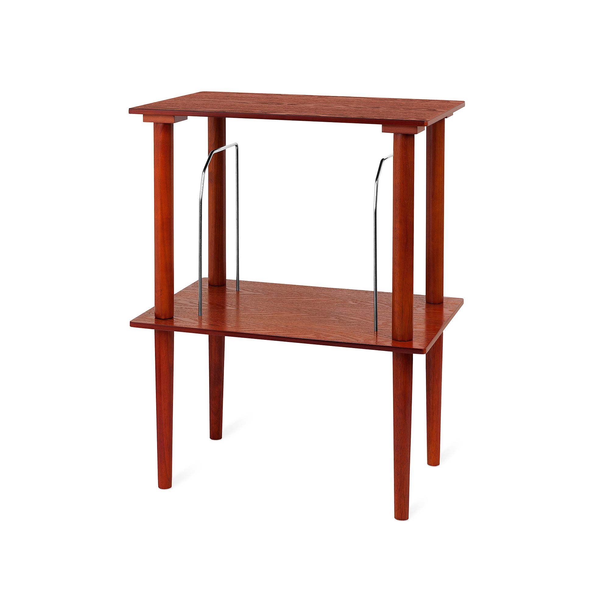 Victrola Wooden Stand with Record Holder, Brown