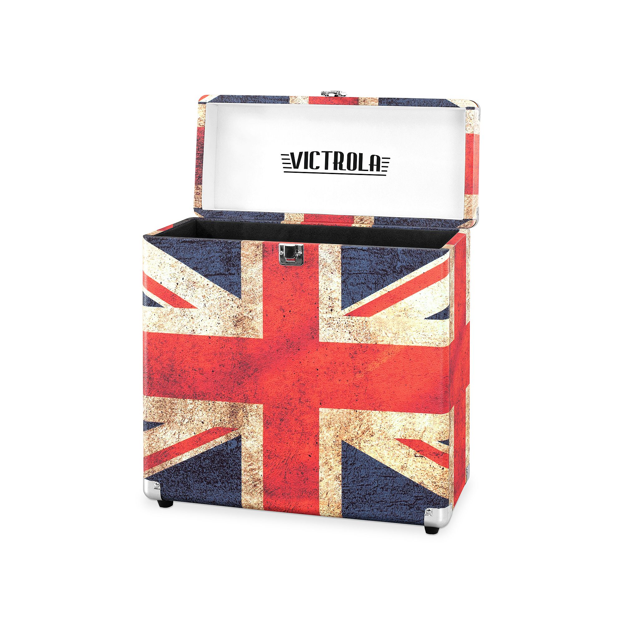 Victrola Collector Storage Case for Vinyl Turntable Records, Uk Flag
