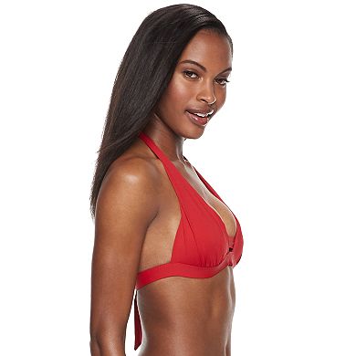 Women's Apt. 9® Bust Enhancer Push-Up Halter Bikini Top 