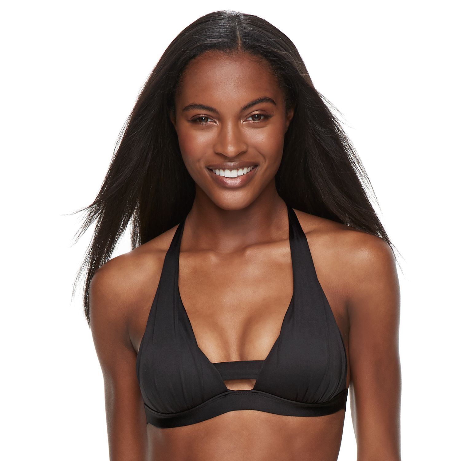 LASCANA Neck Tie Push-Up Bikini Top