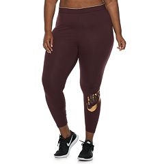 plus size nike sportswear metallic leggings