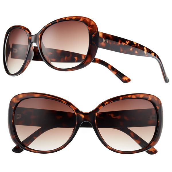 LC Lauren Conrad Belay Retro Square Wrap Sunglasses - Women