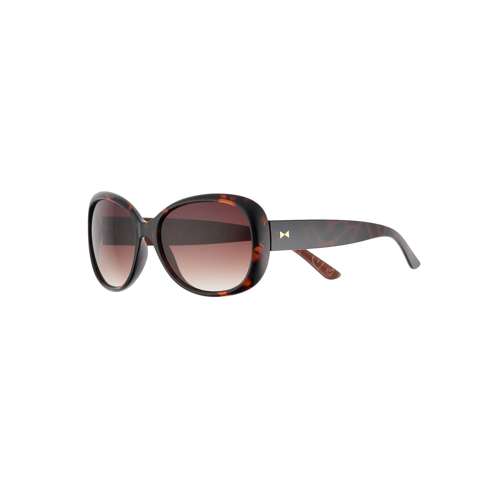 Womens LC Lauren Conrad Belay Midsize Rectangle Sunglasses, Brown