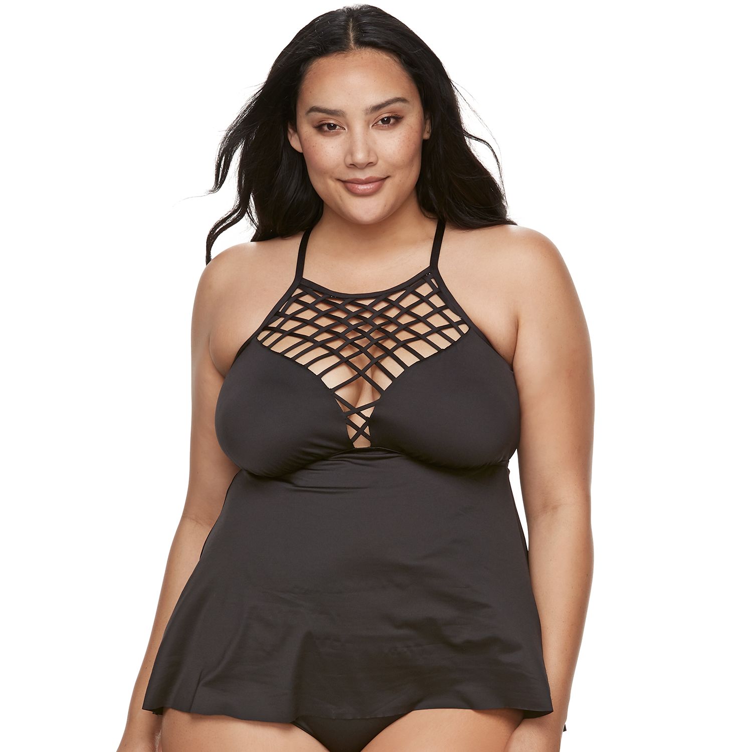 apt 9 plus size swimwear