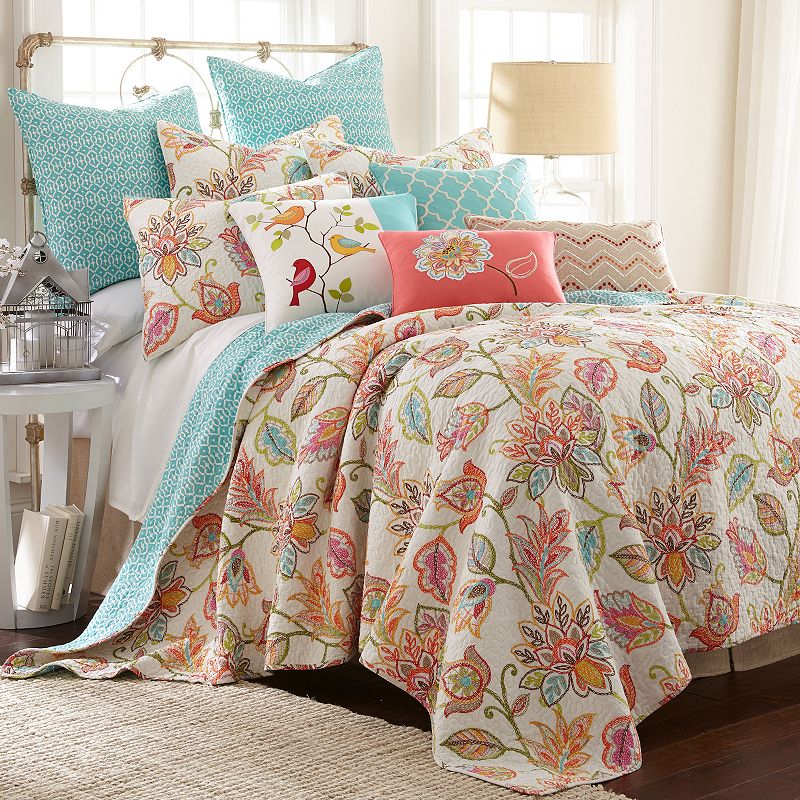 Levtex Home Judith Quilt Set, Multicolor, King