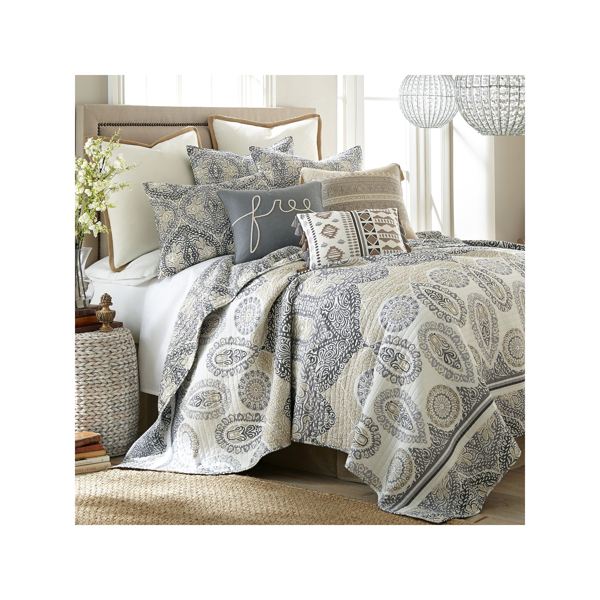 Levtex Home Reno Quilt Set, Gray