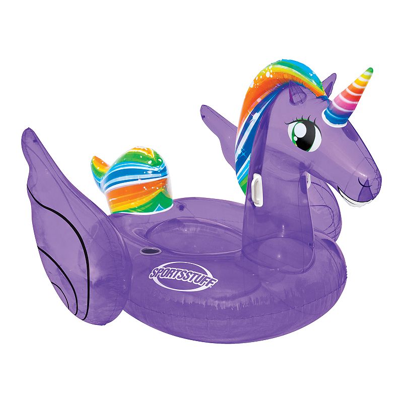 Sportsstuff Magical Unicorn Inflatable Ride-On Pool Float, Multicolor