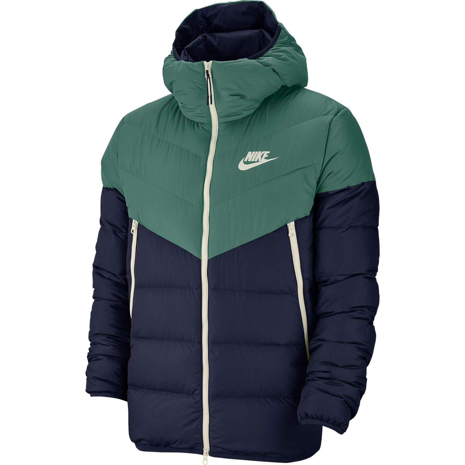 men's nike sportswear windrunner colorblock down fill jacket