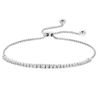 Sterling Silver 1/2 Carat T.W. Diamond Bolo Bracelet