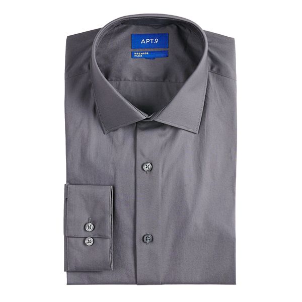 Men's Apt. 9® Extra Slim-Fit Stretch Cut-Away Collar Dress Shirt