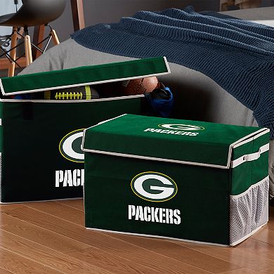 Franklin Sports Green Bay Packers Large Collapsible Footlocker Storage Bin