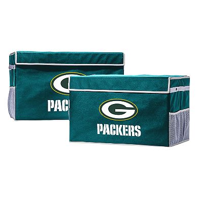 Franklin Sports Green Bay Packers Large Collapsible Footlocker Storage Bin