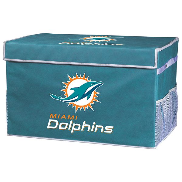 Franklin Sports Miami Dolphins Large Collapsible Footlocker Storage Bin