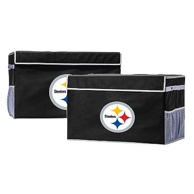 Franklin Sports Pittsburgh Steelers Large Collapsible Footlocker Storage Bin